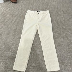 Talbots Winter White cords
